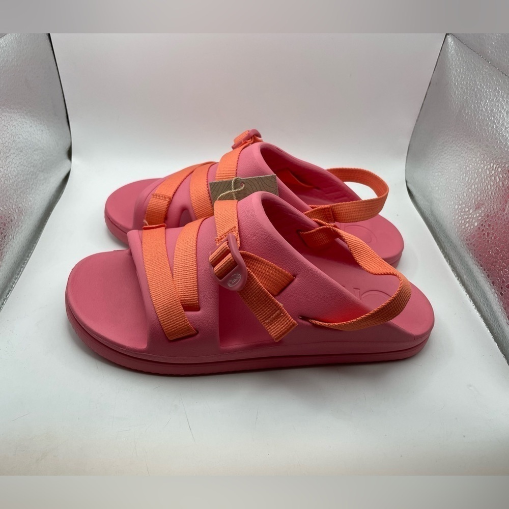 NWT! Chaco Ks Chillos pink slide sandals size 6Y/ women’s 7.5